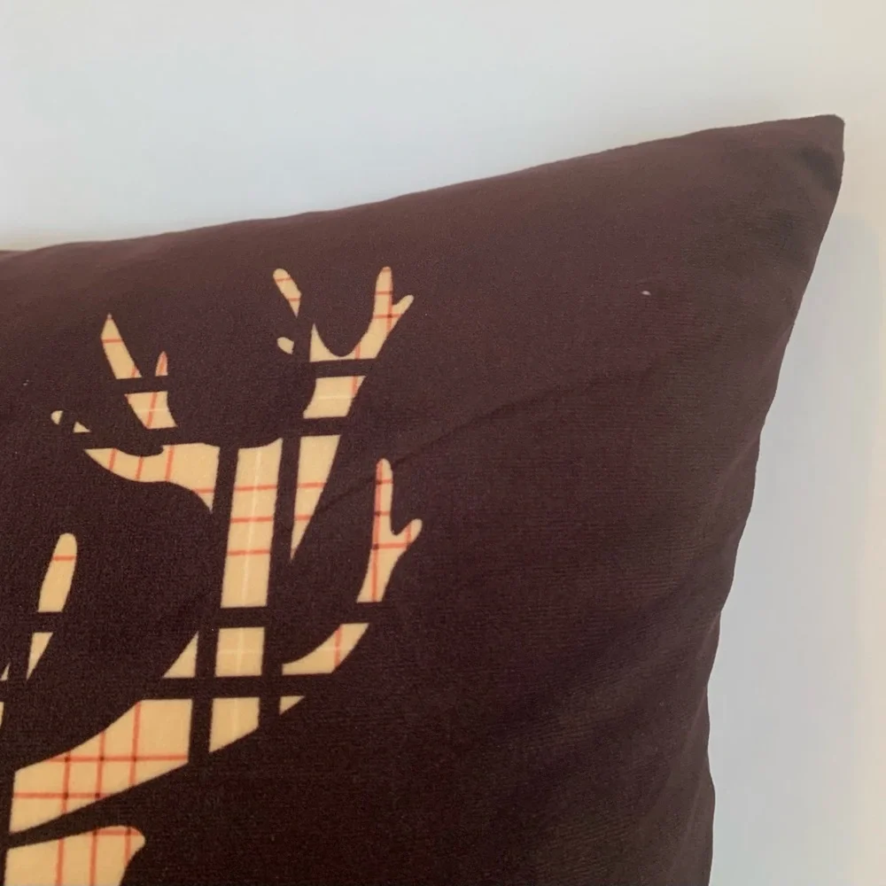 Coast & Valley Deer Lodge Cabin Throw Pillow